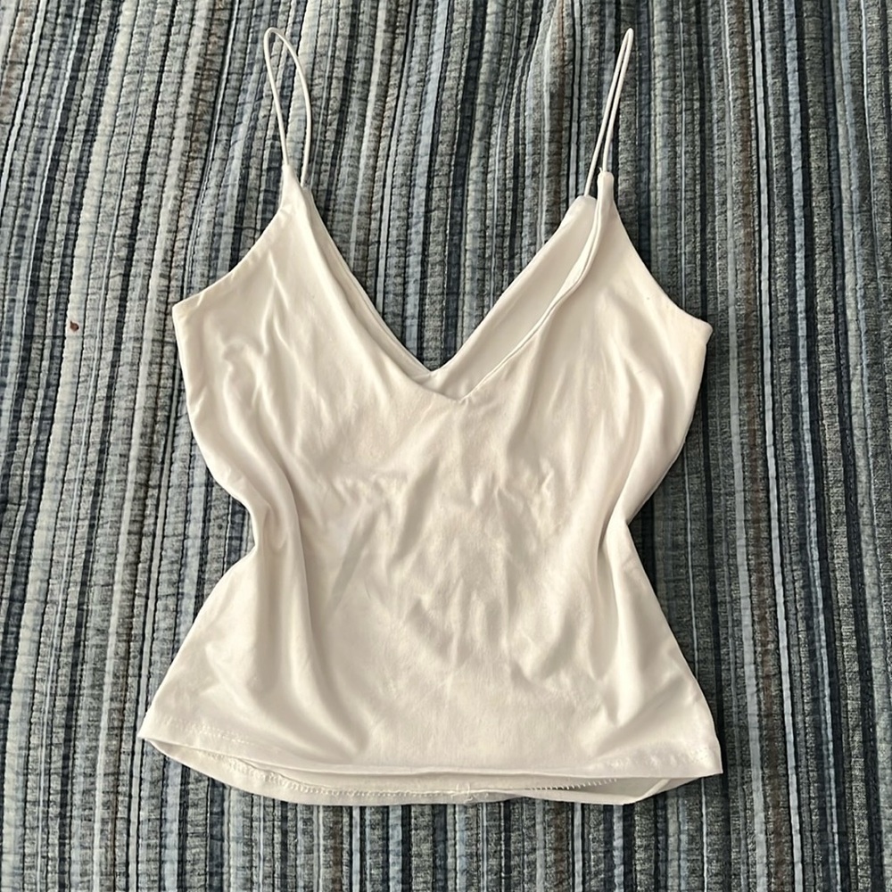 White tank top crop top small